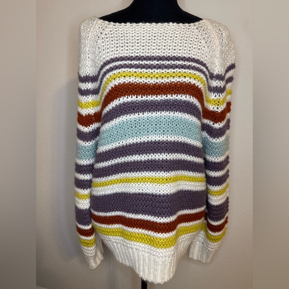 Express Sweaters - Express Striped Knit Sweater Size Small